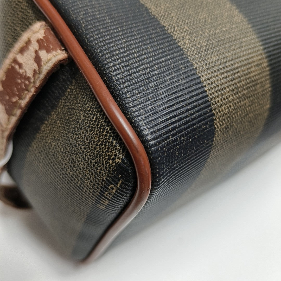 Coated Canvas Top Handle Bag Multicolor