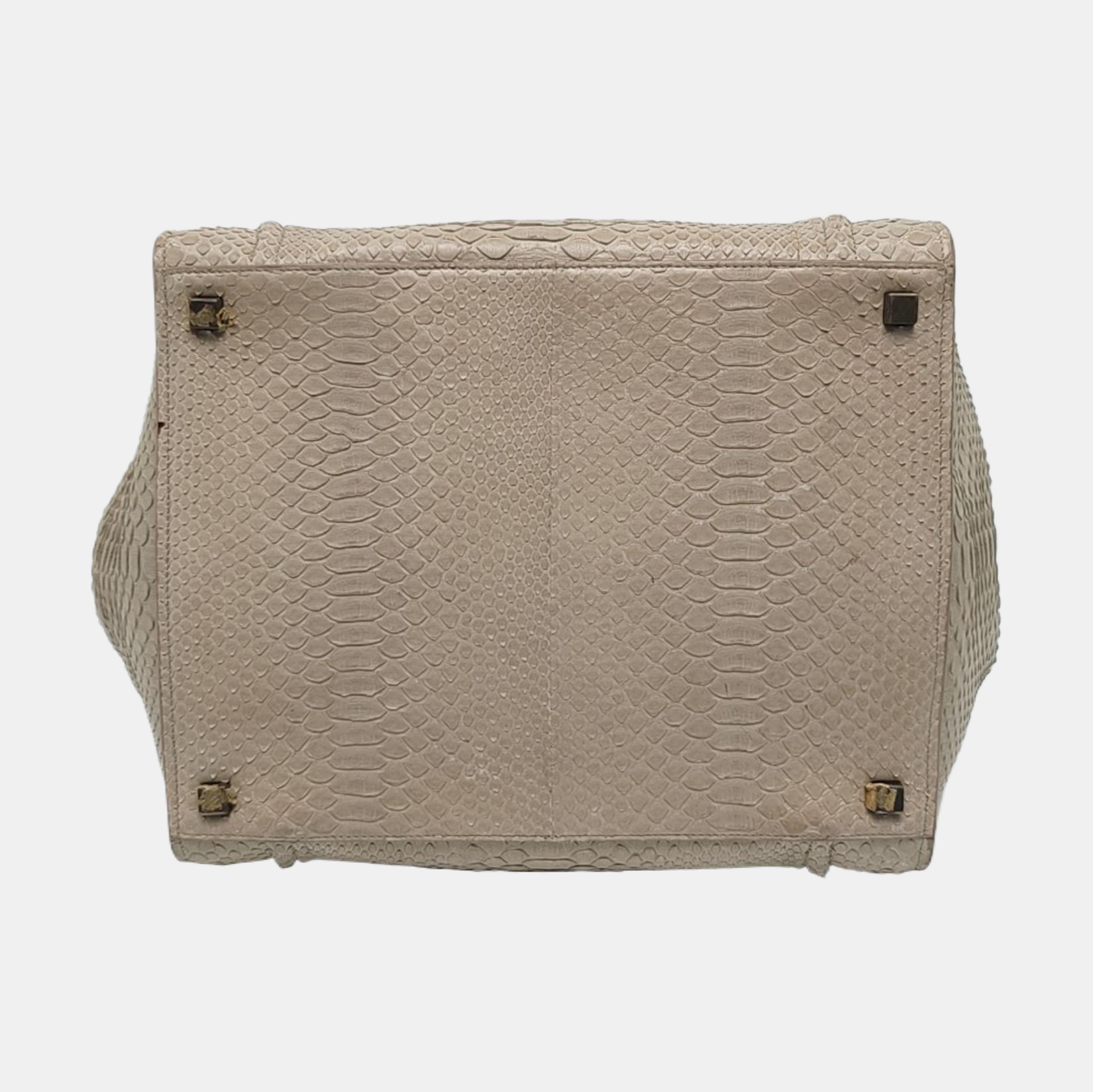 Authenticated pre-owned  Phantom Medium Python Beige - Top Handle Bag at Looply