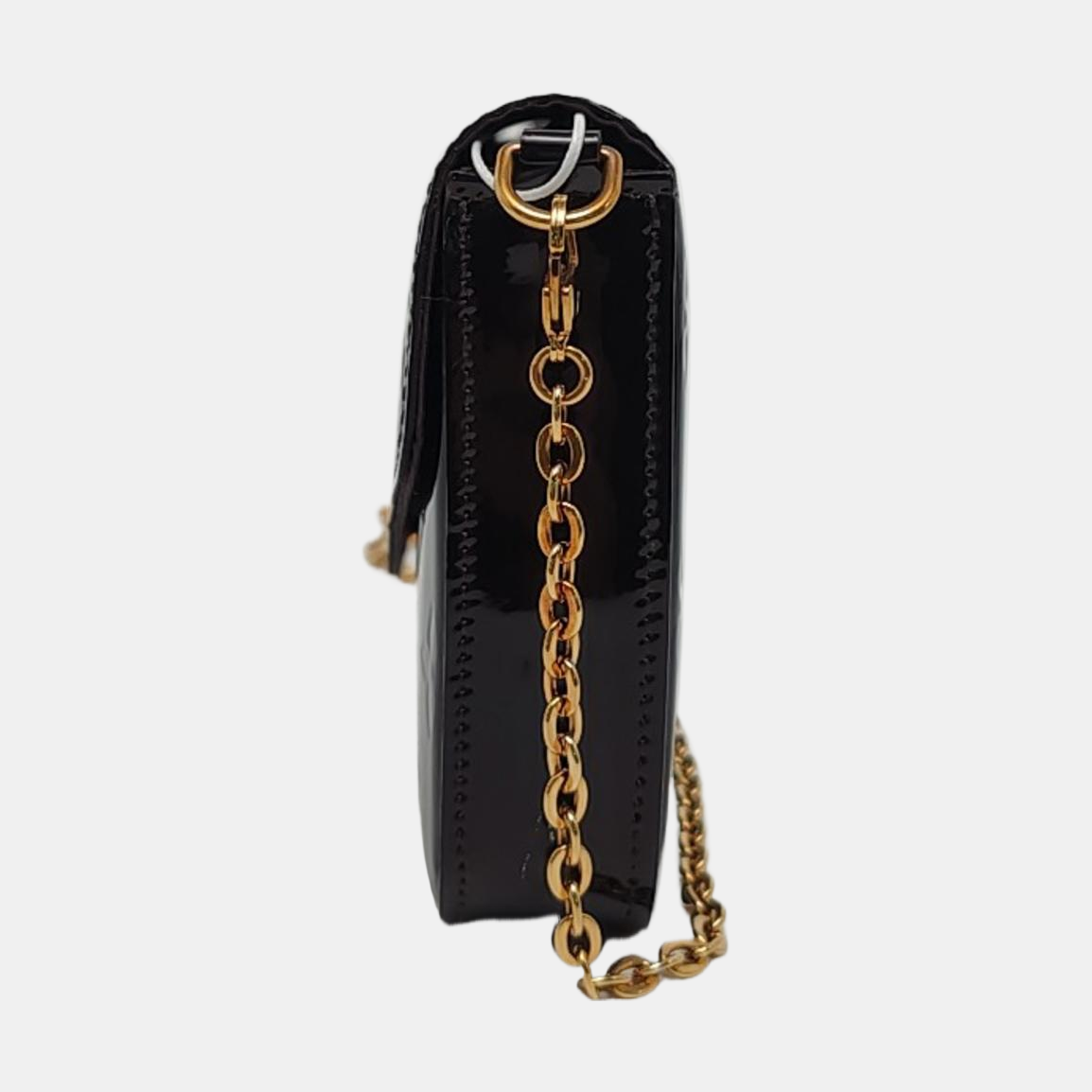 Authenticated pre-owned  Félicie Monogram Patent Leather Brown - Shoulder Bag at Looply