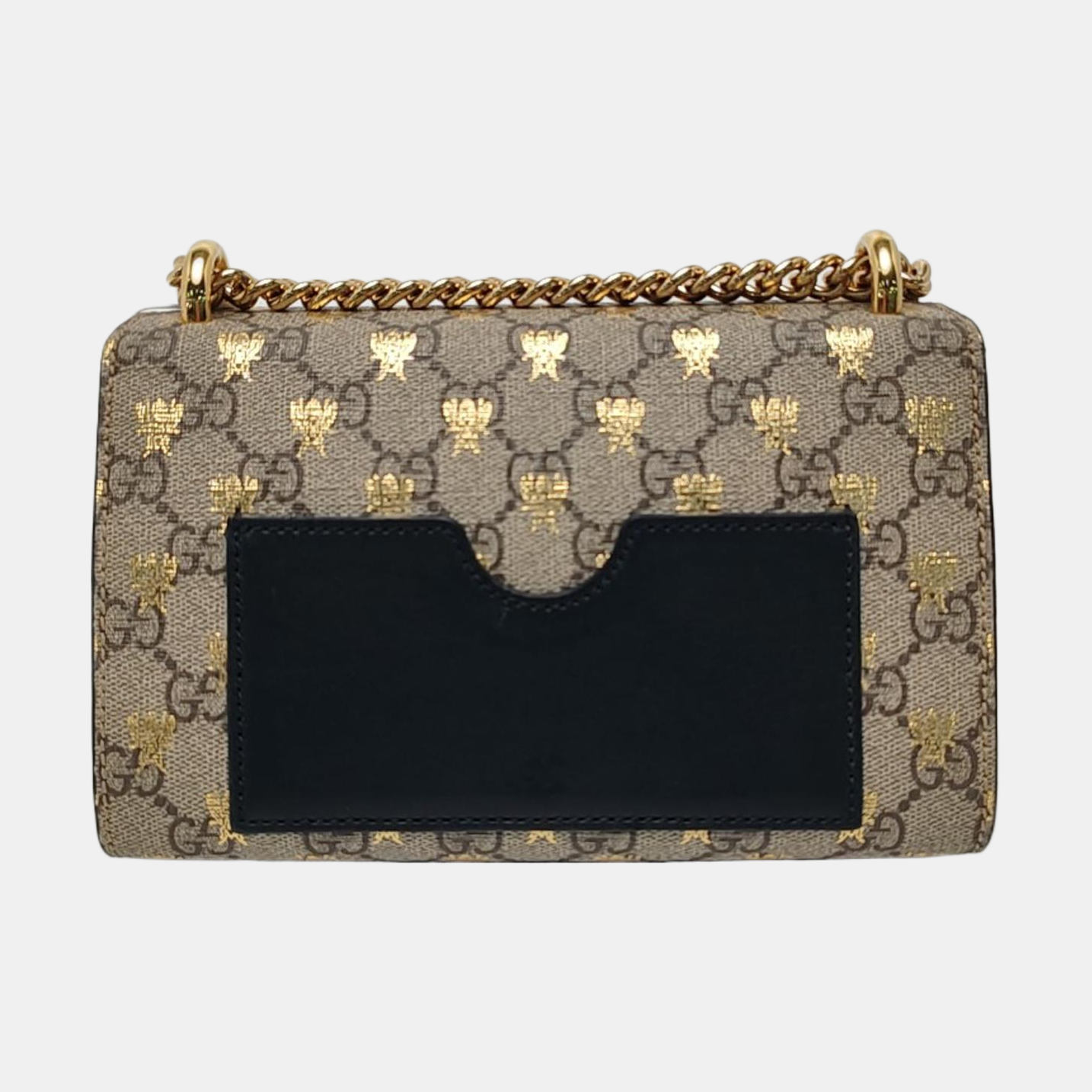 Authenticated pre-owned  Padlock Small Monogram Coated Canvas Beige - Shoulder Bag at Looply