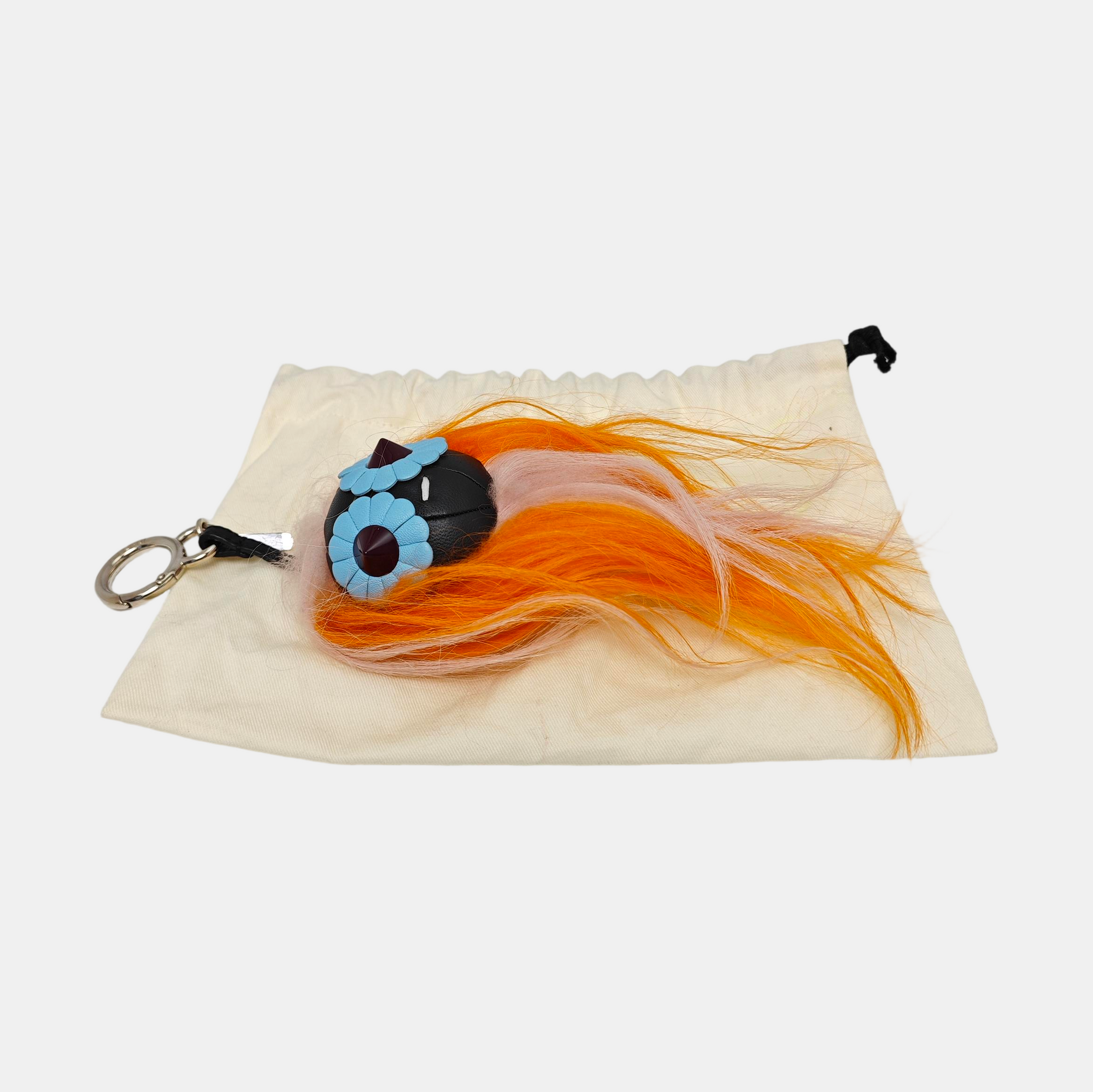 Authenticated pre-owned  Leather Black Bag Charm - Bag Charm at Looply