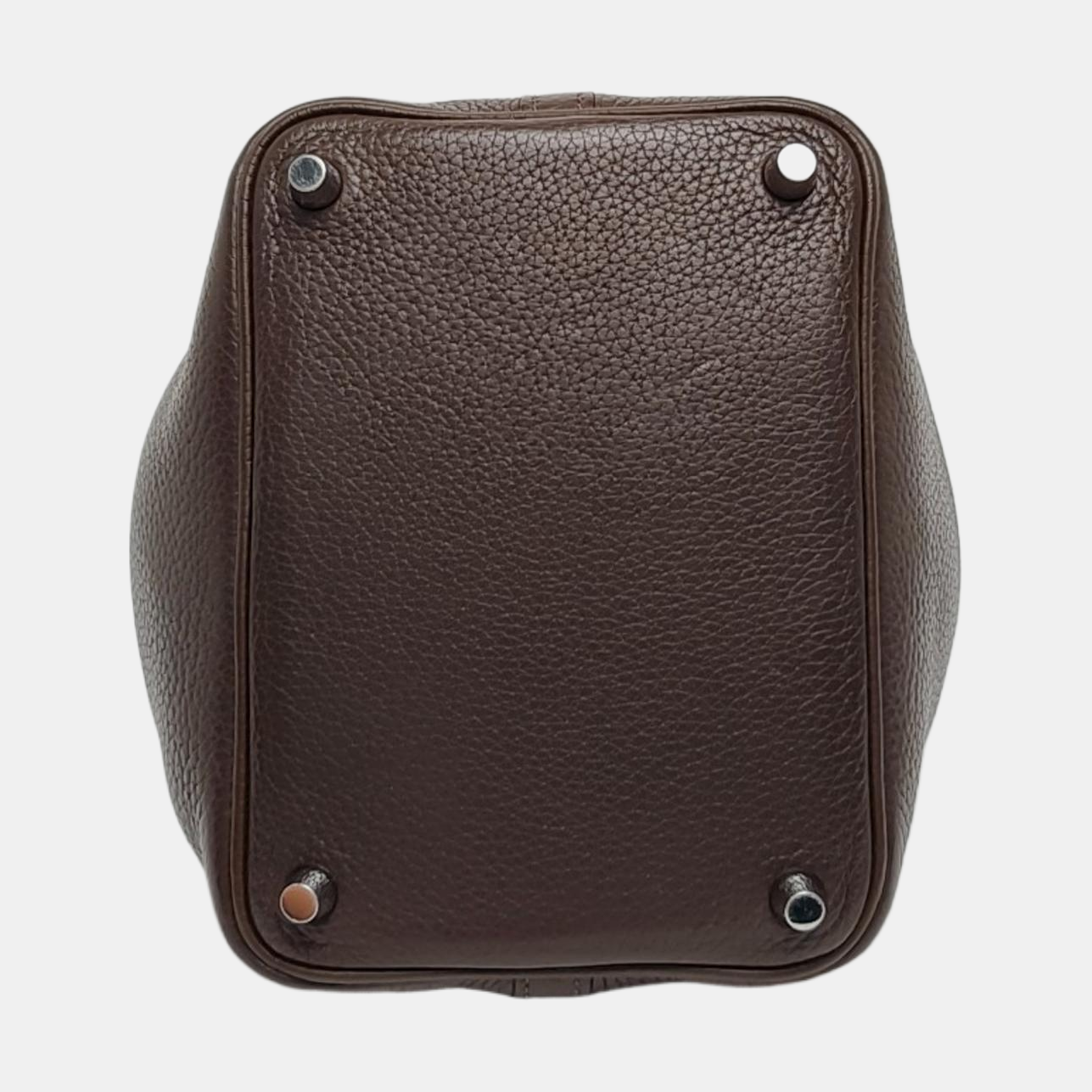 Authenticated pre-owned  Picotin Lock 18 Clemence Brown - Top Handle Bag at Looply