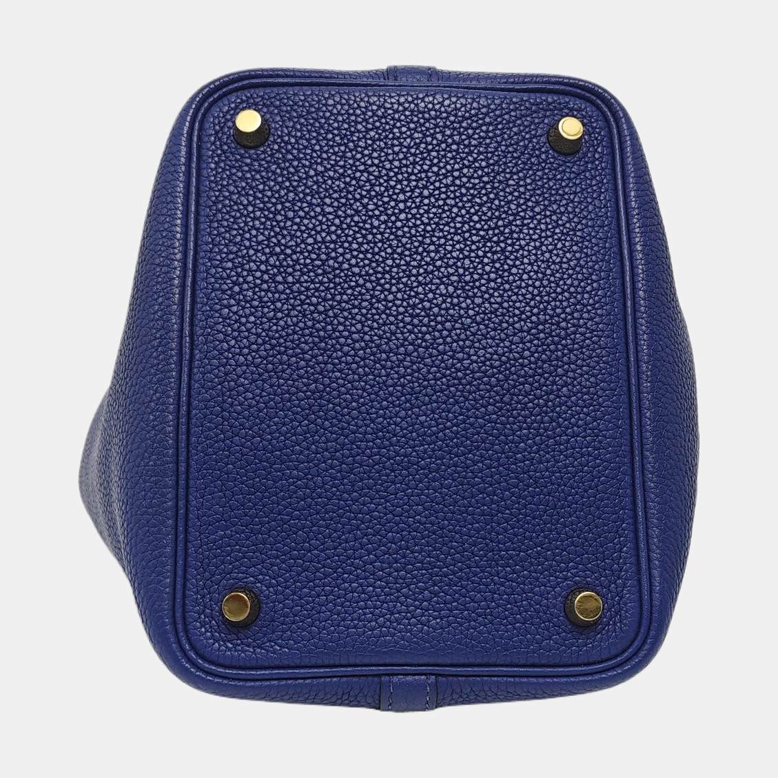 Authenticated pre-owned  Picotin Lock 18 Clemence Blue - Top Handle Bag at Looply