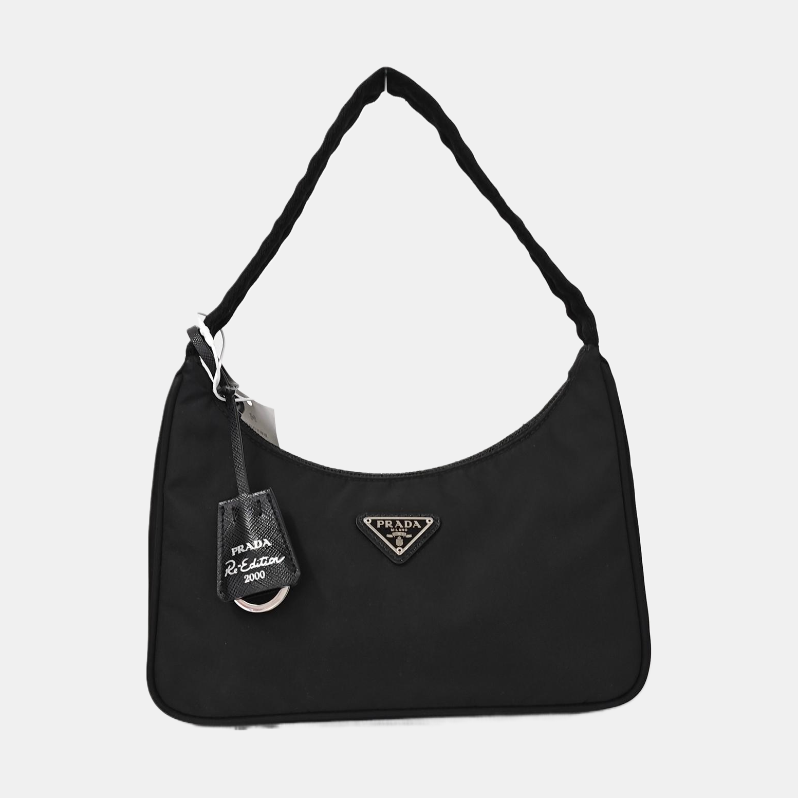 Authenticated pre-owned  Re-edition2000 Mini Nylon Black - Top Handle Bag at Looply