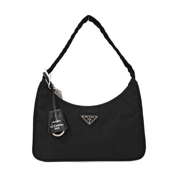 Authenticated pre-owned  Re-edition2000 Mini Nylon Black - Top Handle Bag at Looply