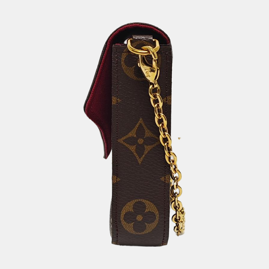 Authenticated pre-owned  Félicie Monogram Coated Canvas Brown - Crossbody Bag at Looply