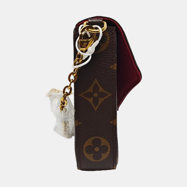 Authenticated pre-owned  Félicie Monogram Coated Canvas Brown - Crossbody Bag at Looply
