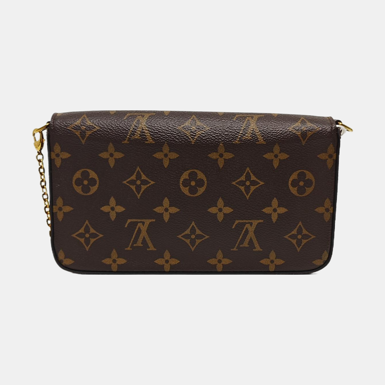 Authenticated pre-owned  Félicie Monogram Coated Canvas Brown - Crossbody Bag at Looply