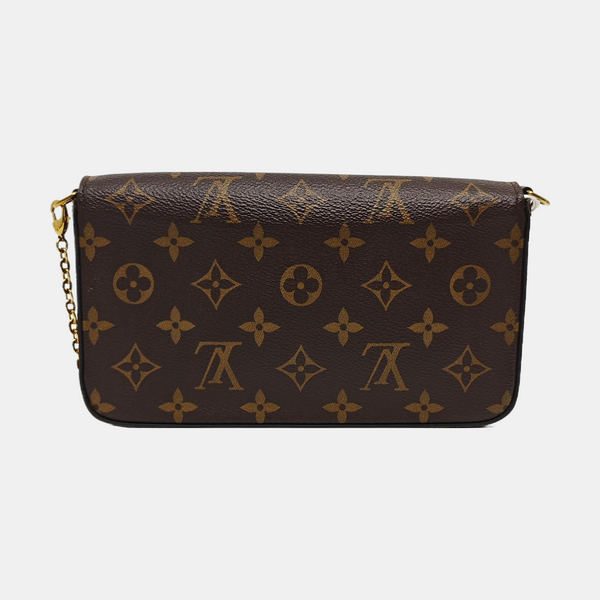 Authenticated pre-owned  Félicie Monogram Coated Canvas Brown - Crossbody Bag at Looply