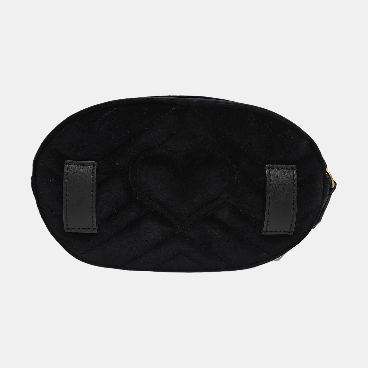 Authenticated pre-owned  GG Marmont Velvet Black - Belt Bag at Looply