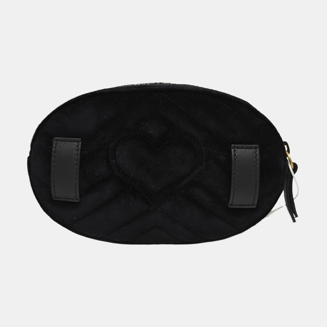 Authenticated pre-owned  GG Marmont Velvet Black - Belt Bag at Looply