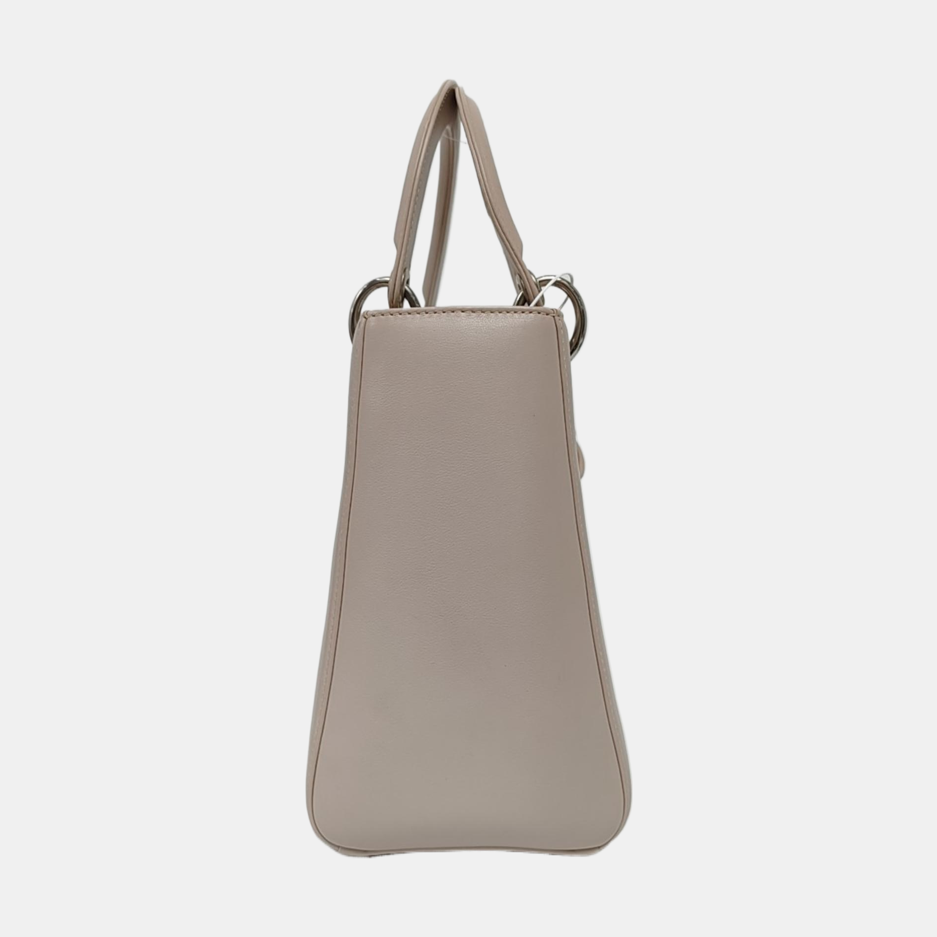 Authenticated pre-owned  Lady Dior Calfskin Gray - Shoulder Bag at Looply