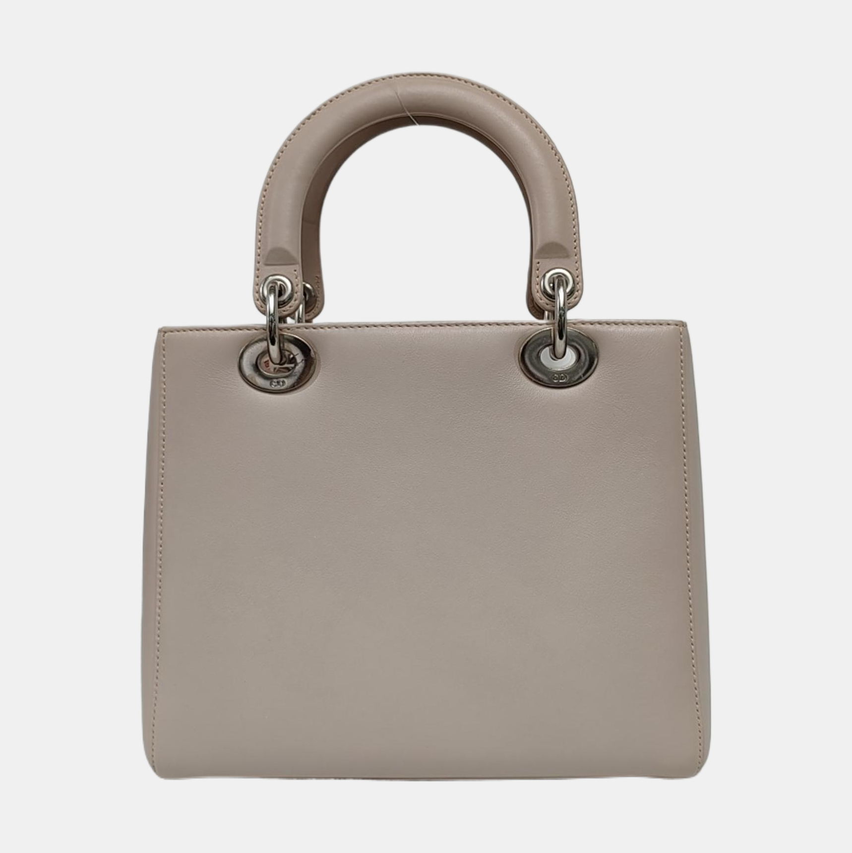 Authenticated pre-owned  Lady Dior Calfskin Gray - Shoulder Bag at Looply