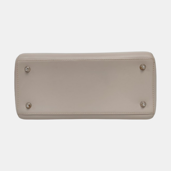 Authenticated pre-owned  Lady Dior Calfskin Gray - Shoulder Bag at Looply