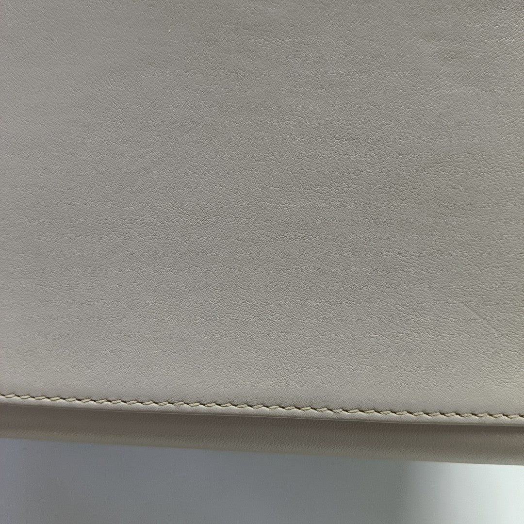 Authenticated pre-owned  Lady Dior Calfskin Gray - Shoulder Bag at Looply