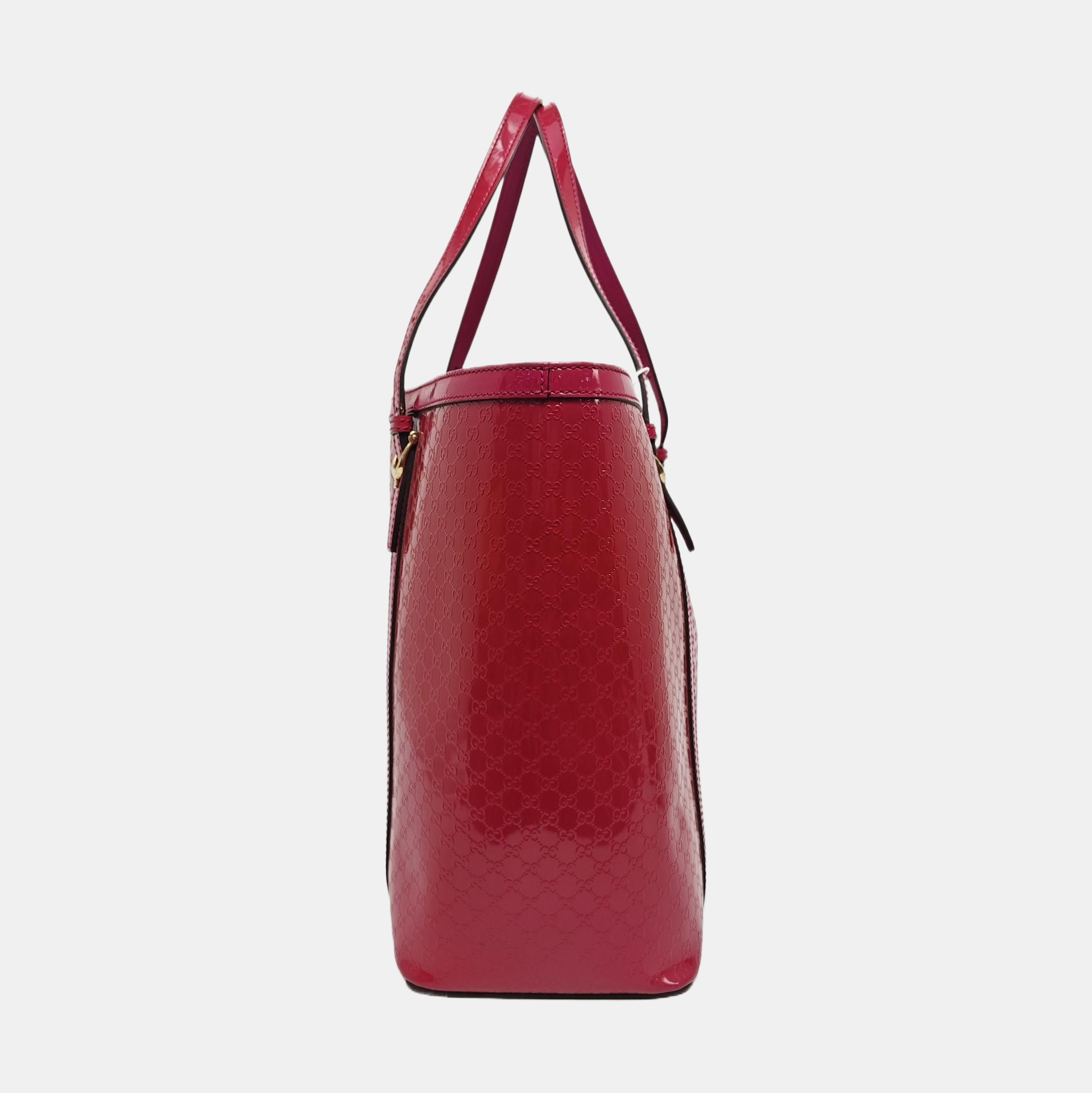 Authenticated pre-owned  Microguccissima Monogram Patent Leather Pink - Shoulder Bag at Looply