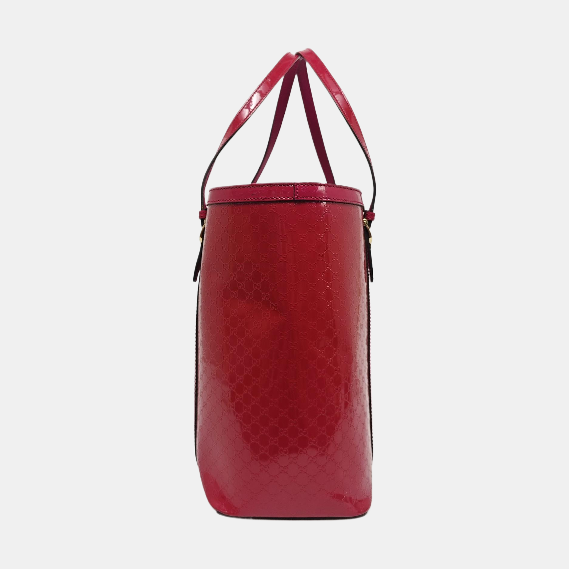 Authenticated pre-owned  Microguccissima Monogram Patent Leather Pink - Shoulder Bag at Looply