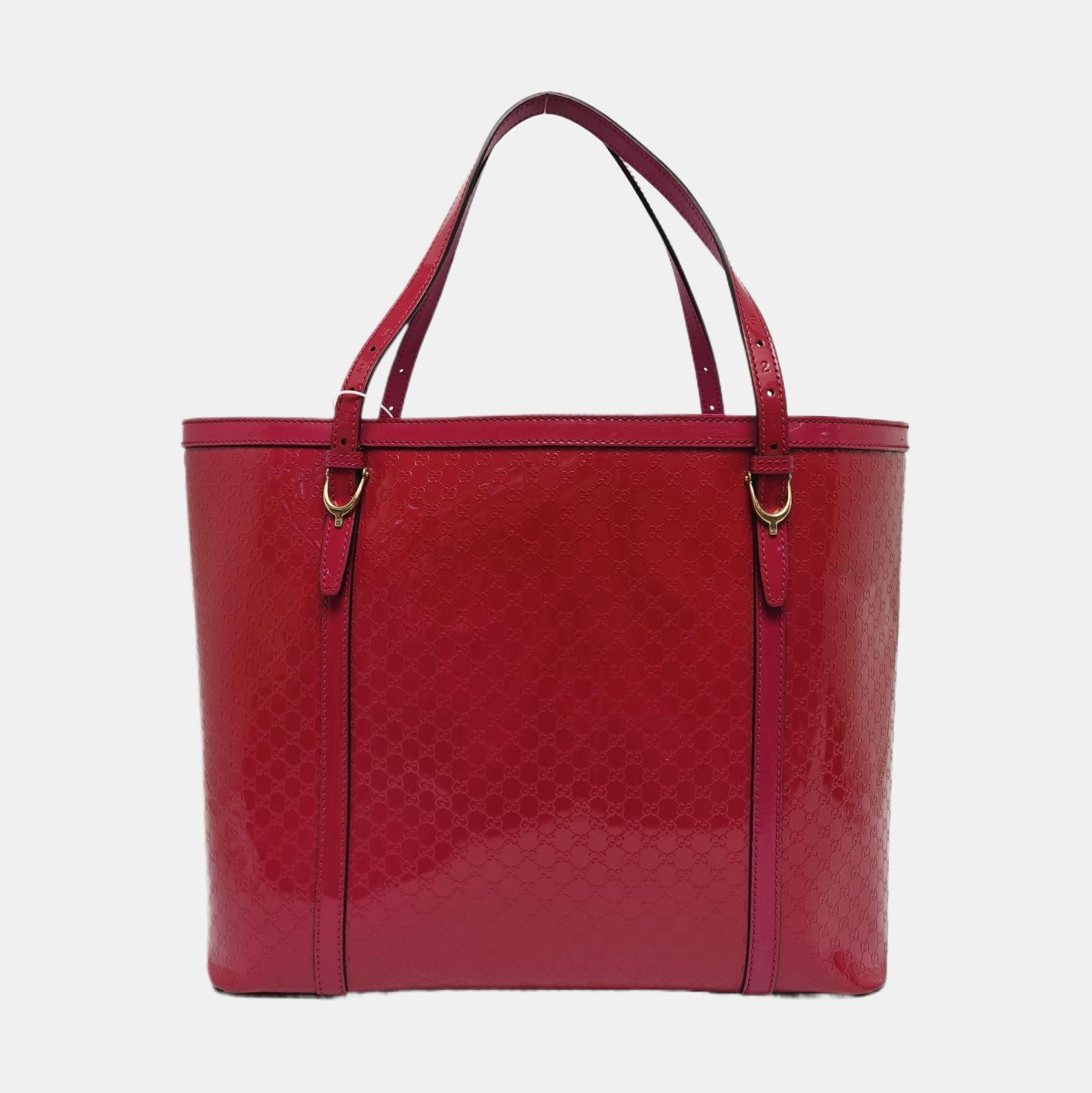 Authenticated pre-owned  Microguccissima Monogram Patent Leather Pink - Shoulder Bag at Looply