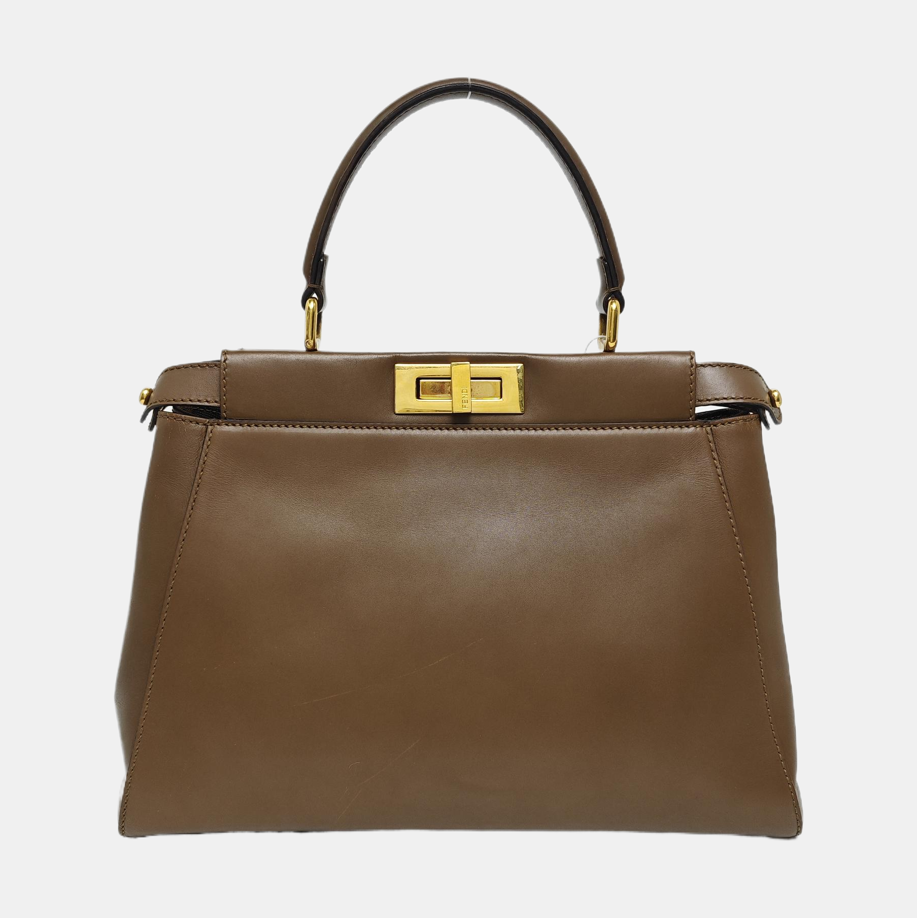 Authenticated pre-owned  Peekaboo Small Calfskin Brown - Shoulder Bag at Looply