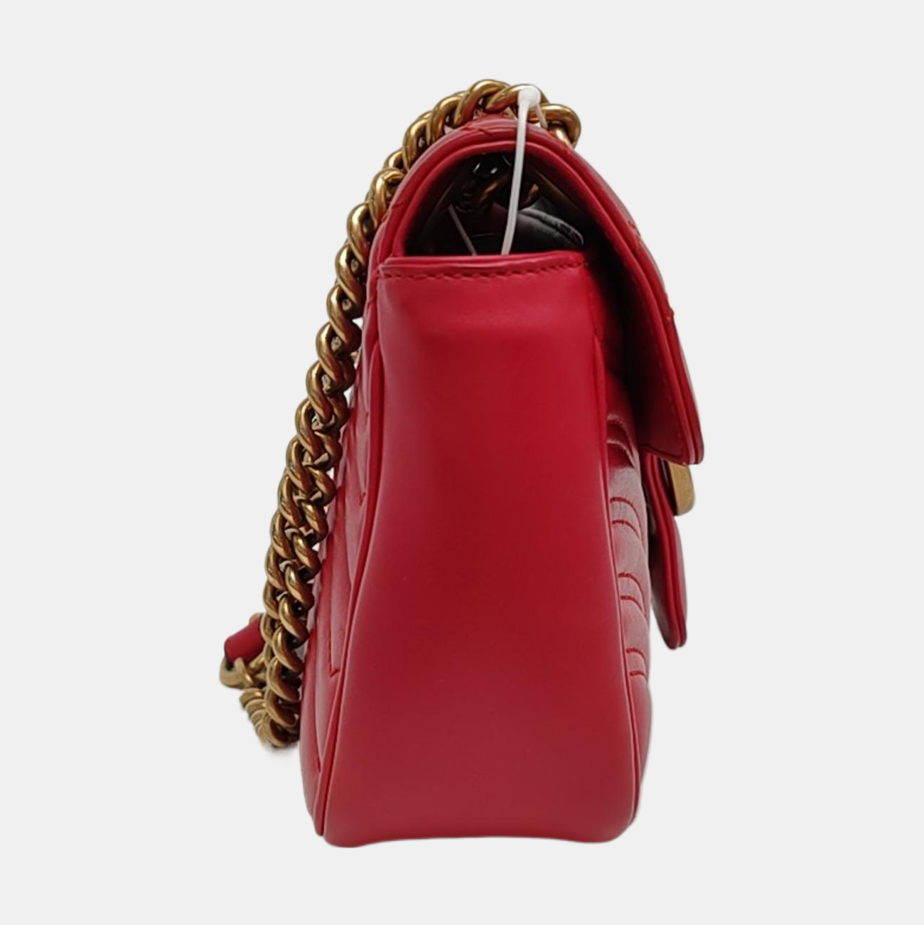 Authenticated pre-owned  GG Marmont Medium Calfskin Red - Shoulder Bag at Looply