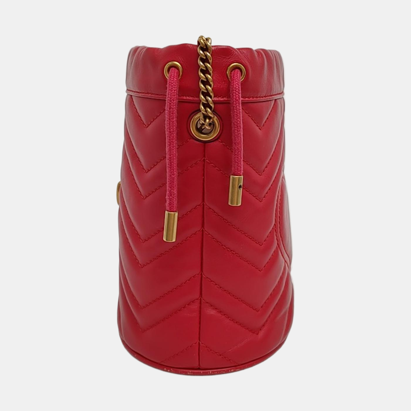 Authenticated pre-owned  GG Marmont Mini Calfskin Red - Shoulder Bag at Looply