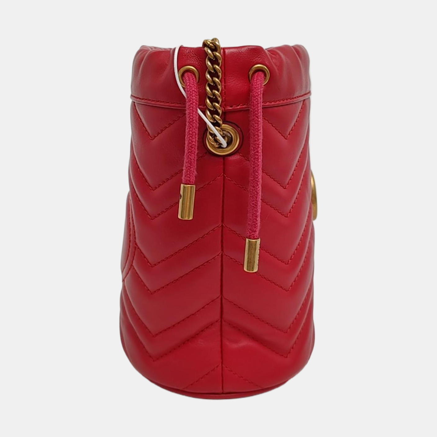 Authenticated pre-owned  GG Marmont Mini Calfskin Red - Shoulder Bag at Looply