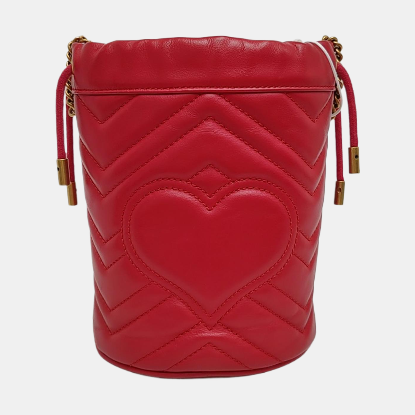 Authenticated pre-owned  GG Marmont Mini Calfskin Red - Shoulder Bag at Looply