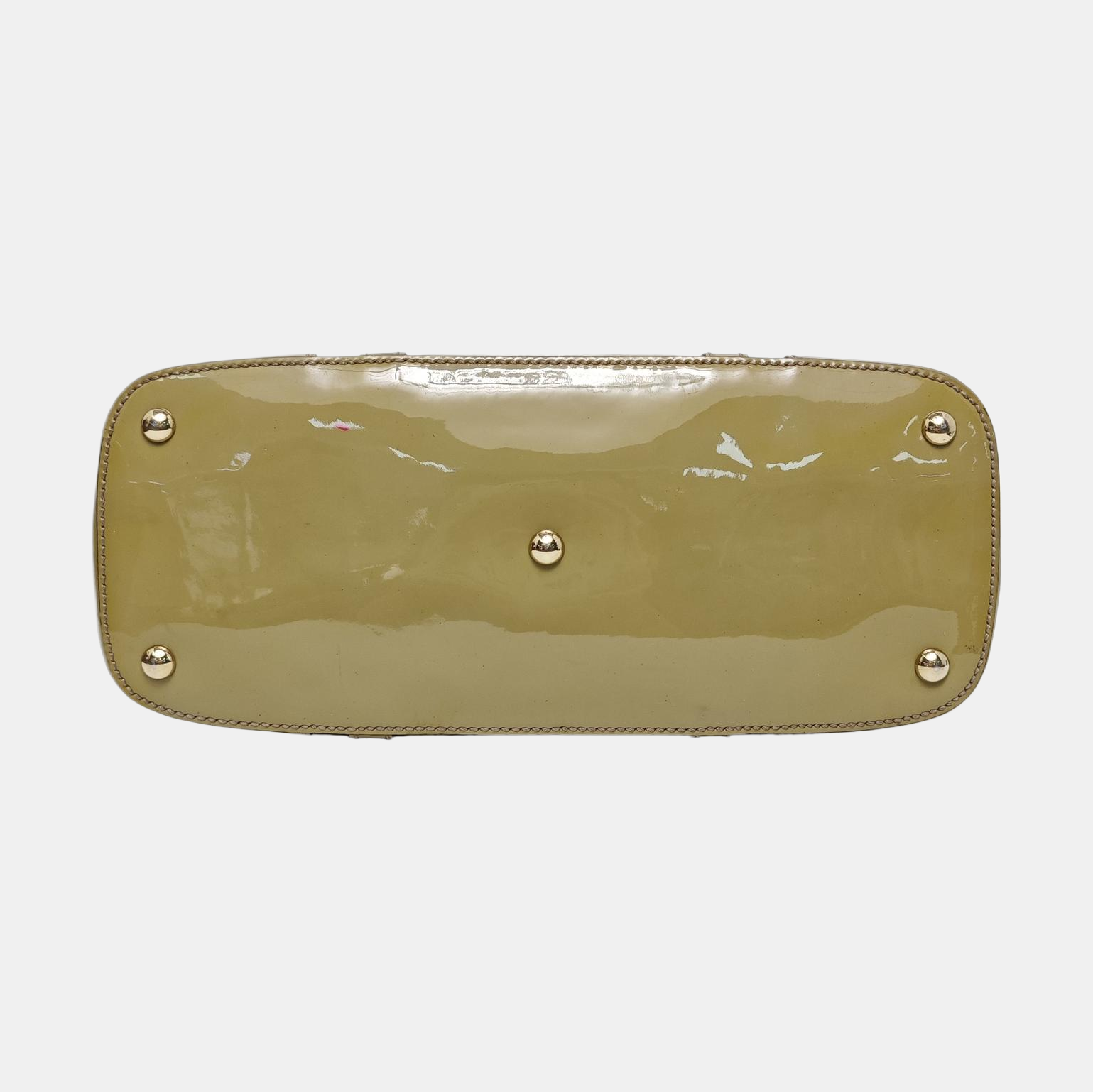 Authenticated pre-owned  Microguccissima Monogram Patent Leather Green - Top Handle Bag at Looply