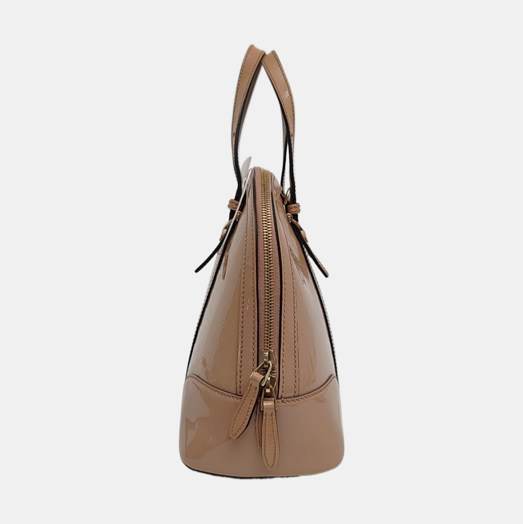 Authenticated pre-owned  Microguccissima Monogram Patent Leather Pink - Shoulder Bag at Looply