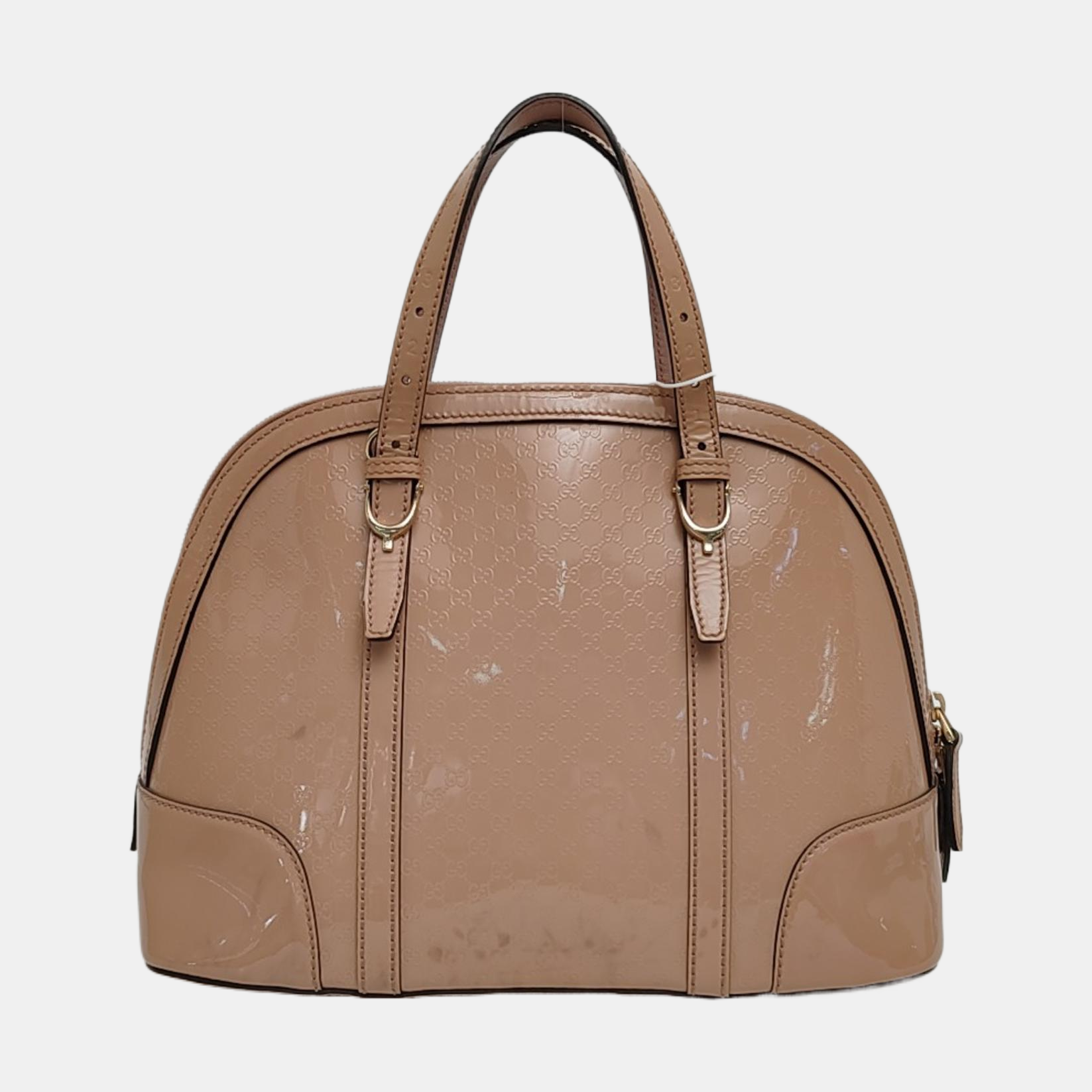 Authenticated pre-owned  Microguccissima Monogram Patent Leather Pink - Shoulder Bag at Looply