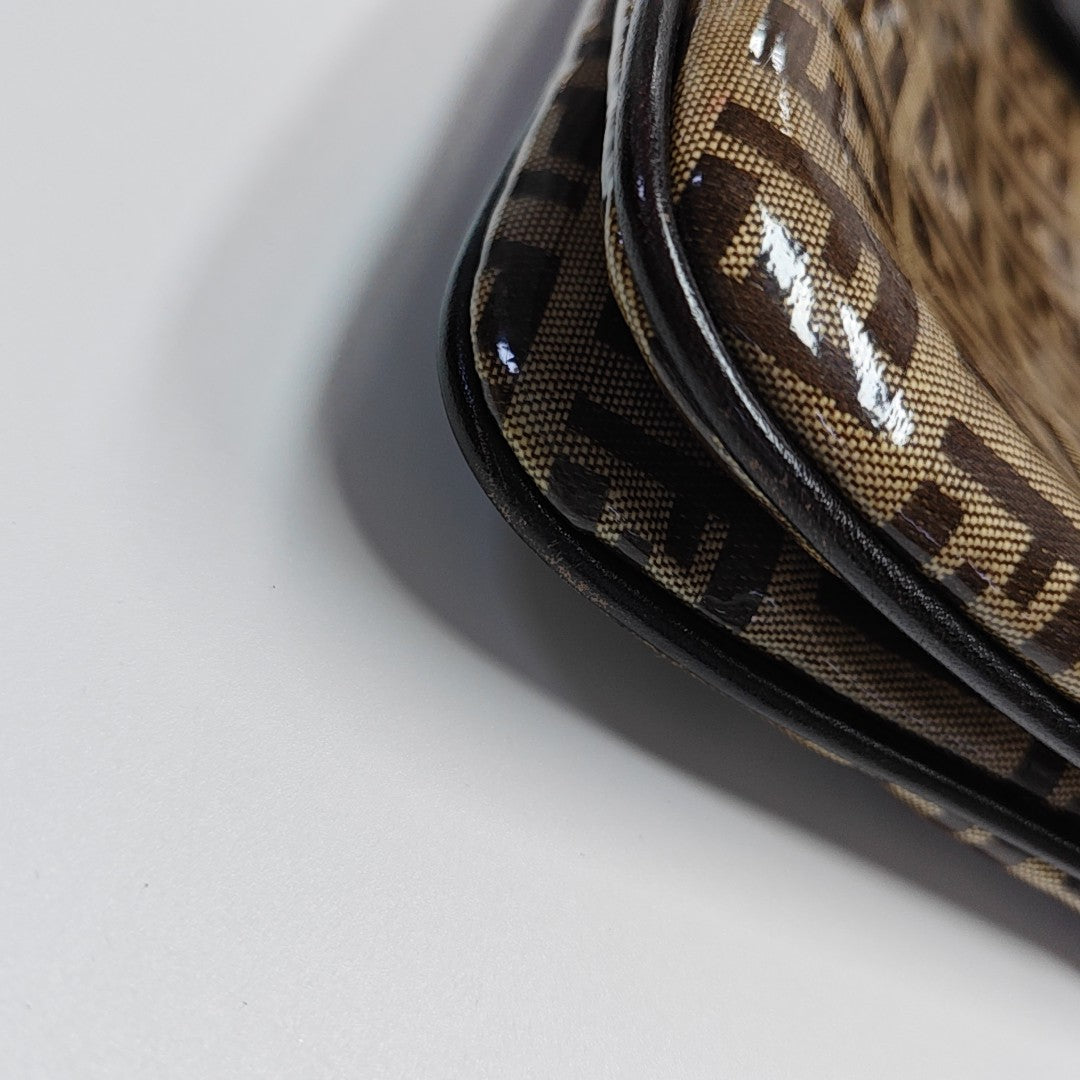 Coated Canvas Top Handle Bag Multicolor