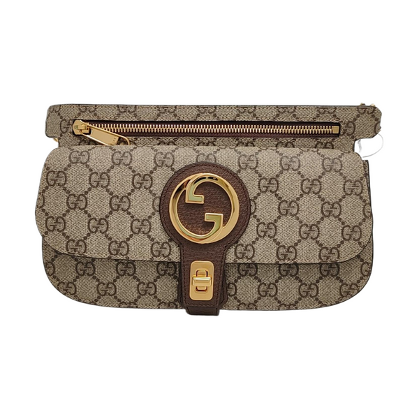 Authenticated pre-owned  Blondie Monogram Coated Canvas Beige - Shoulder Bag at Looply