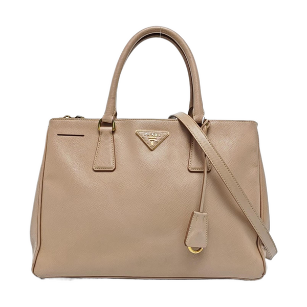 Authenticated pre-owned  Galleria Small Calfskin Beige - Shoulder Bag at Looply