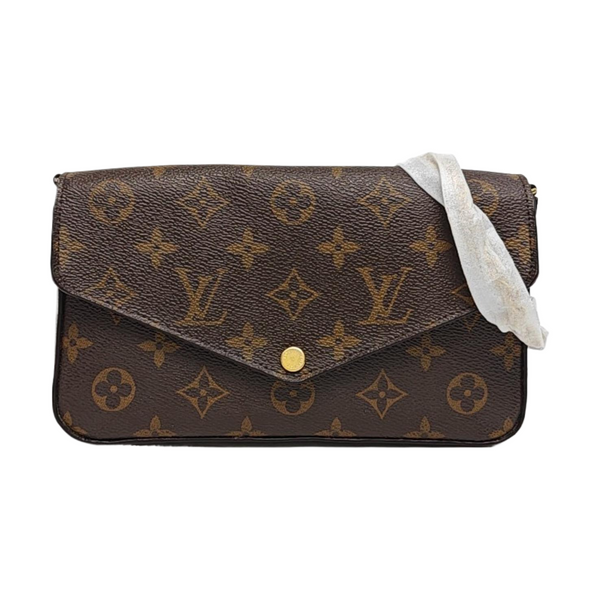 Authenticated pre-owned  Félicie Monogram Coated Canvas Brown - Shoulder Bag at Looply