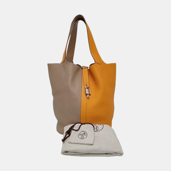 Authenticated pre-owned  Picotin Lock 31 Clemence Multicolor - Top Handle Bag at Looply