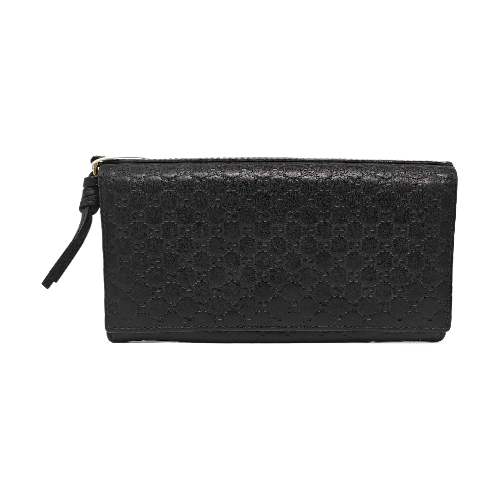Authenticated pre-owned  Microguccissima Monogram Calfskin Black Wallet - Wallet at Looply