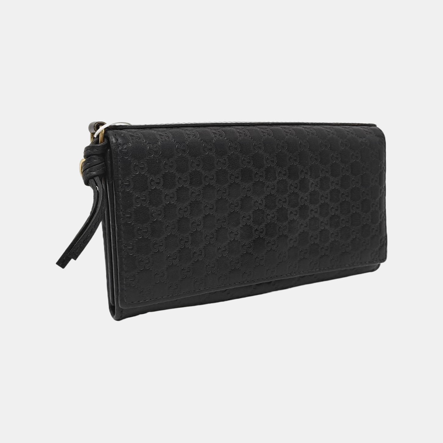 Authenticated pre-owned  Microguccissima Monogram Calfskin Black Wallet - Wallet at Looply