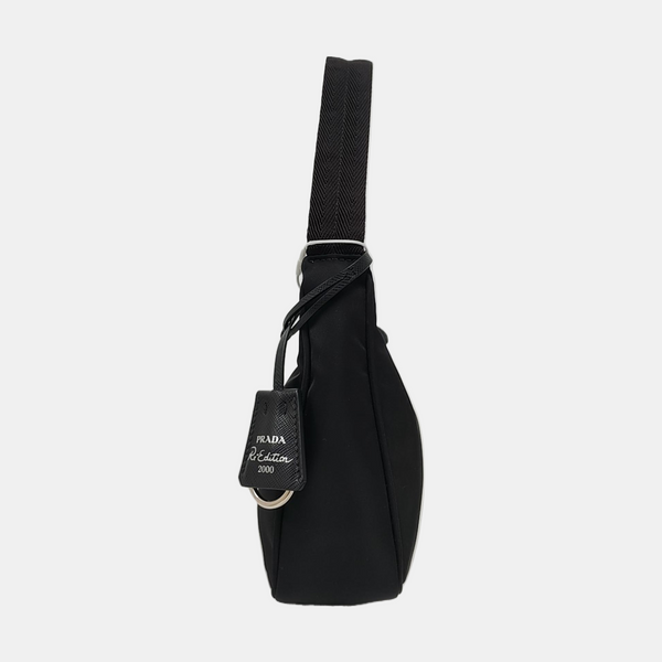 Authenticated pre-owned  Re-edition2000 Mini Nylon Black - Top Handle Bag at Looply