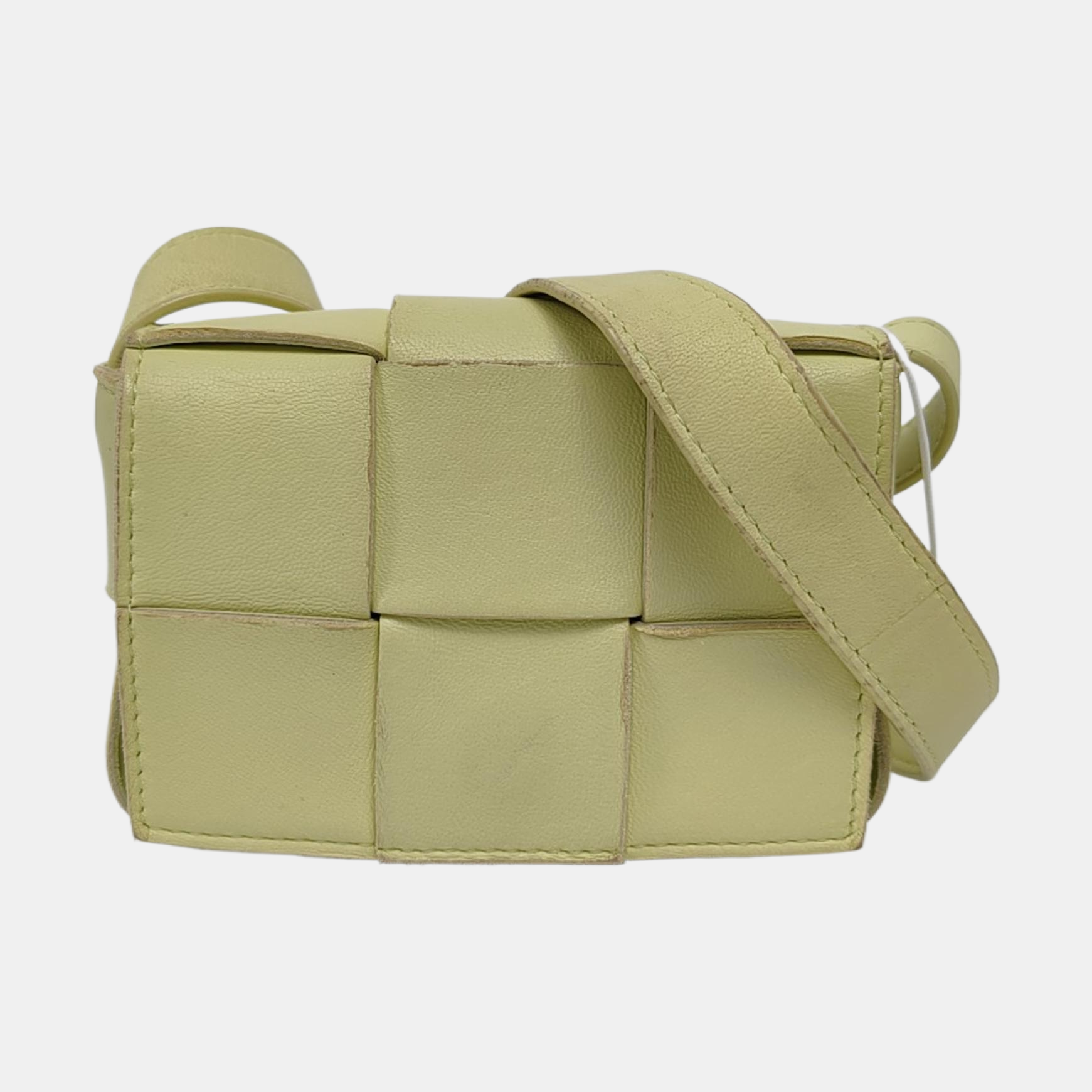 Authenticated pre-owned  Cassette Small Lambskin Yellow - Shoulder Bag at Looply