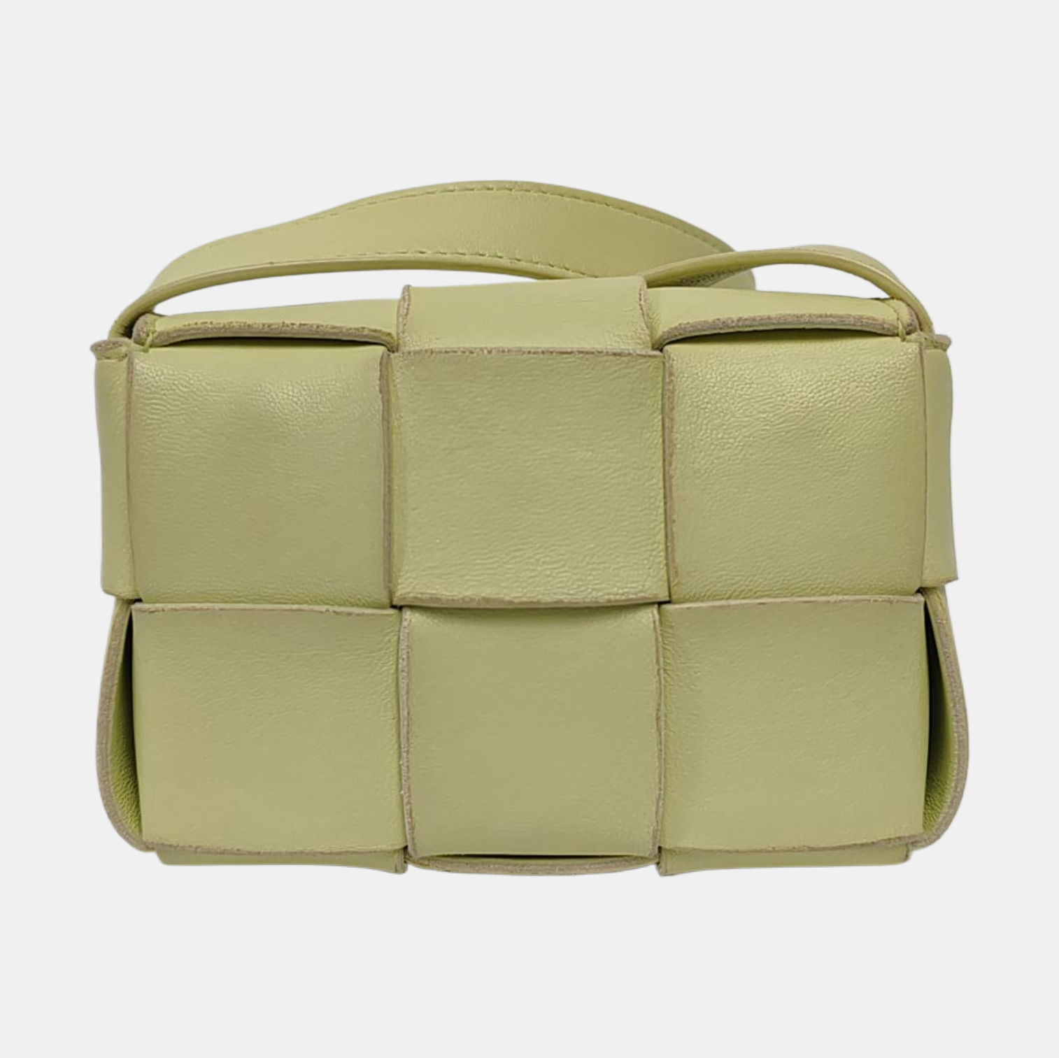 Authenticated pre-owned  Cassette Small Lambskin Yellow - Shoulder Bag at Looply
