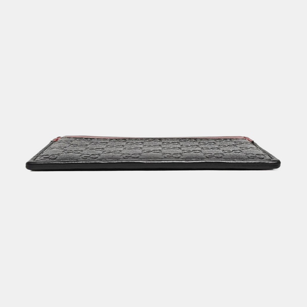 Authenticated pre-owned  Microguccissima Monogram Calfskin Black Card Holder - Card Holder at Looply