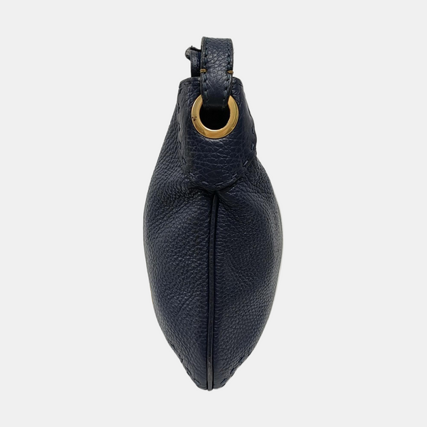 Calfskin Shoulder Bag Blue