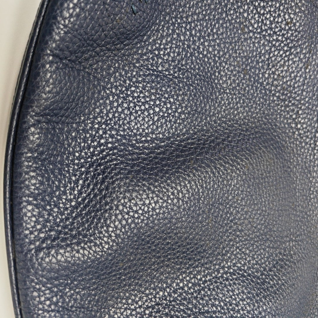 Calfskin Shoulder Bag Blue