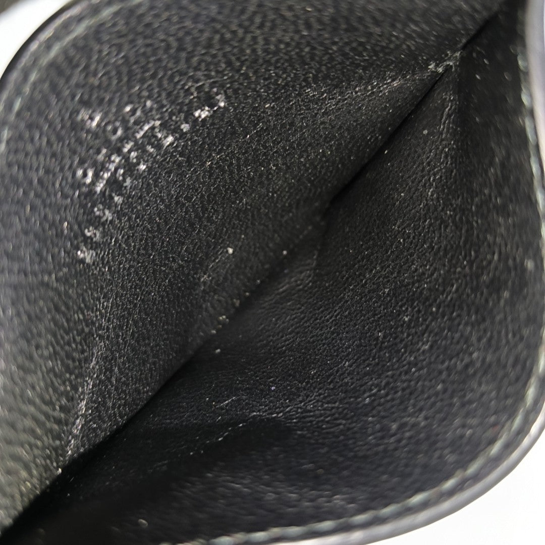 Authenticated pre-owned  Microguccissima Monogram Calfskin Black Card Holder - Card Holder at Looply