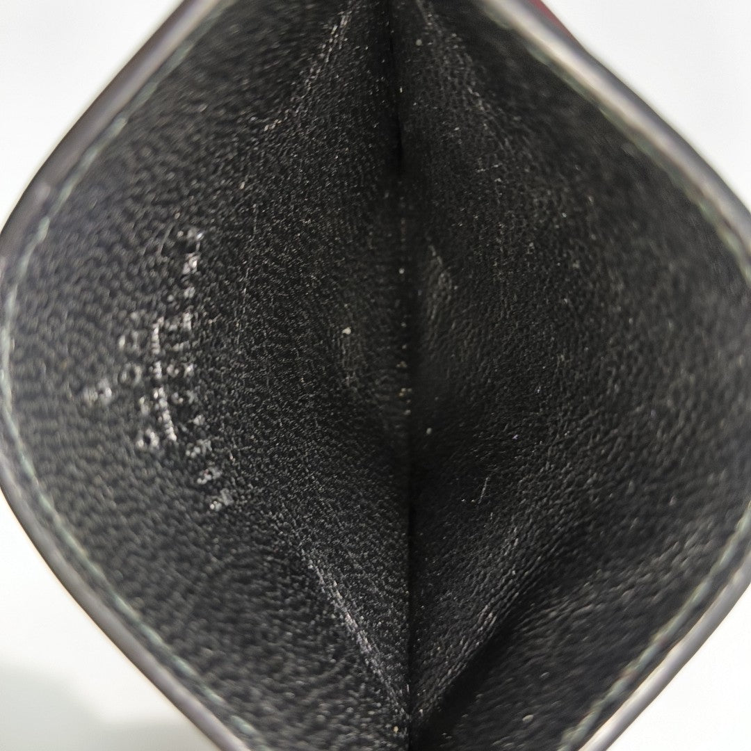 Authenticated pre-owned  Microguccissima Monogram Calfskin Black Card Holder - Card Holder at Looply