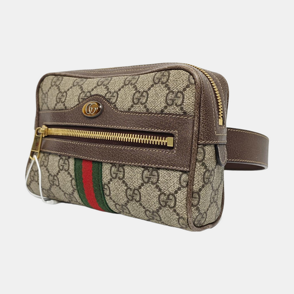 Authenticated pre-owned  Ophidia Small Monogram Coated Canvas Beige - Belt Bag at Looply