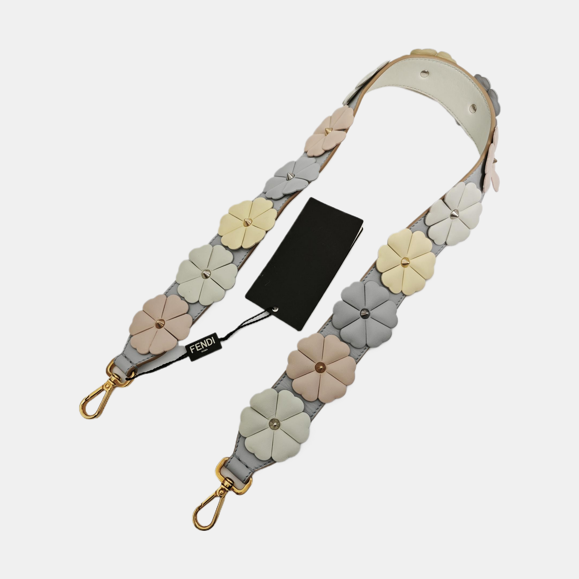 Leather Bag Strap Blue