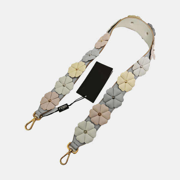 Leather Bag Strap Blue