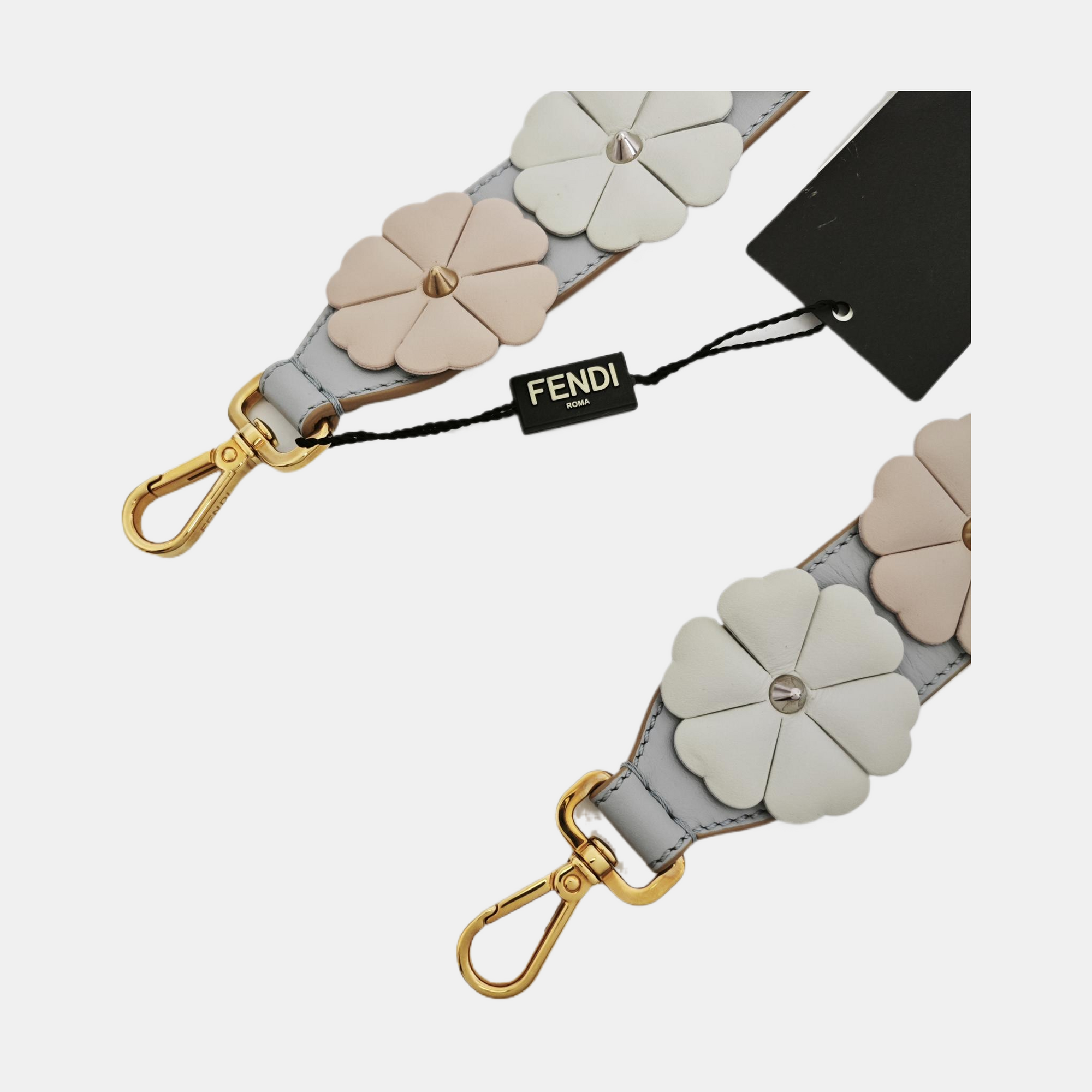 Leather Bag Strap Blue