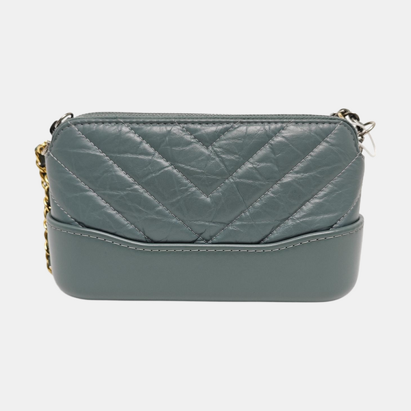 Authenticated pre-owned  Gabrielle Chevron Calfskin Green - Crossbody Bag at Looply
